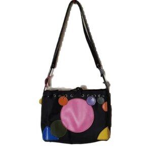 Vintage Braciano‎ 80’s Bag Pop Art Color Block Double Strap